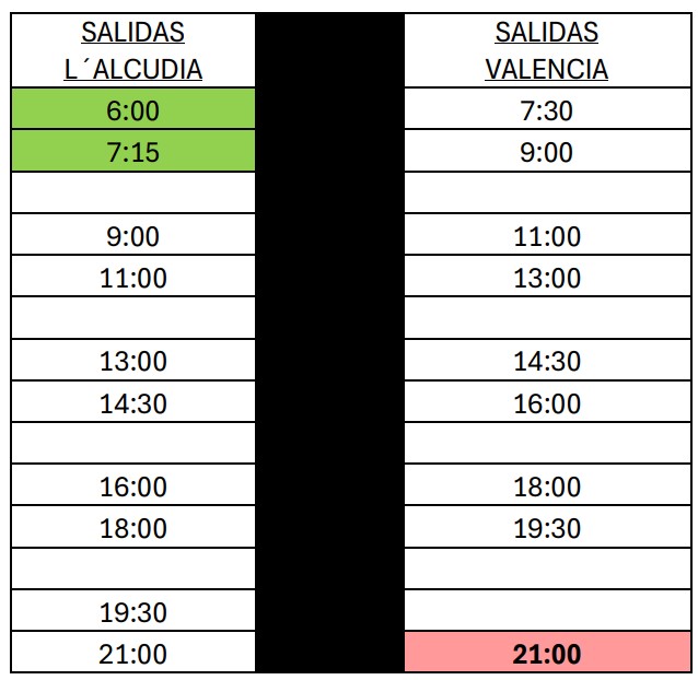 Horarios-Aprox-L'Alcúdia